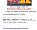 Ostrzeżenie meteorologiczne...