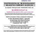 Bezpłatne badania mammograficzne...