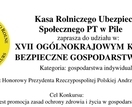 XVII OGÓLNOKRAJOWY KONKURS  BEZPIECZNE...