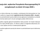 Informacja dot. wyborów Prezydenta...